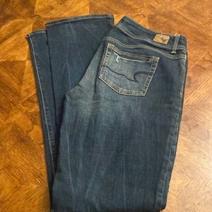 American eagle Kick boot dark jeans size 10 X- Long
